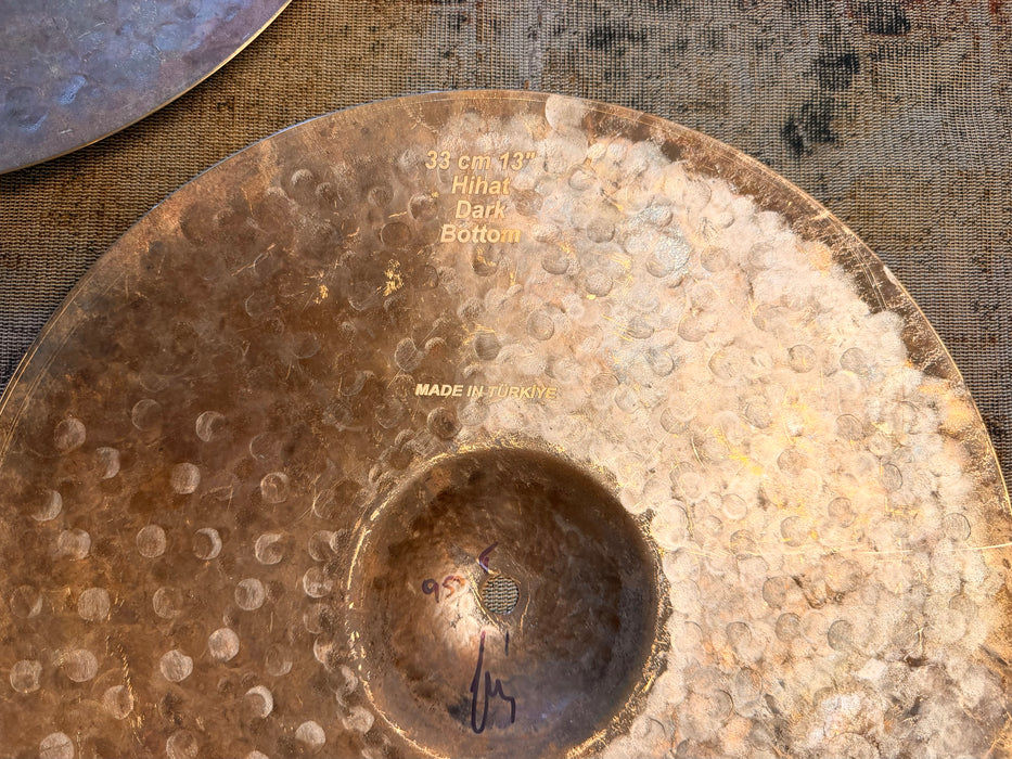 FAST Dry Complex Bosphorus TURK 13” Hihats RARE & MINT! RAW UNLATHED 768 & 950 g