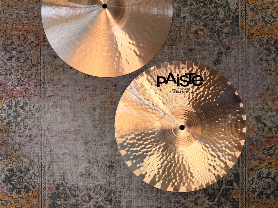 ULTRA CLEAN CRISP PAISTE PROTOTYPE 2002 15” SOUND EDGE Hihats 14” PERFECT 1150 1216 g Sound Awesome