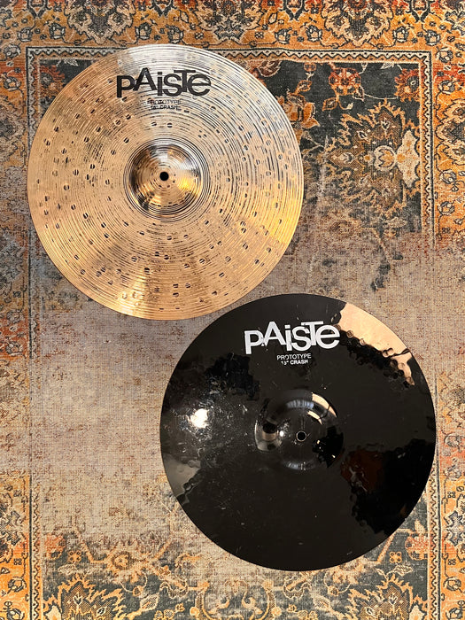 UNIQUE PAISTE PROTOTYPE 16” DARK ENERGY COLORSOUND Combo Hihats DARK Complex 1052 1112 g