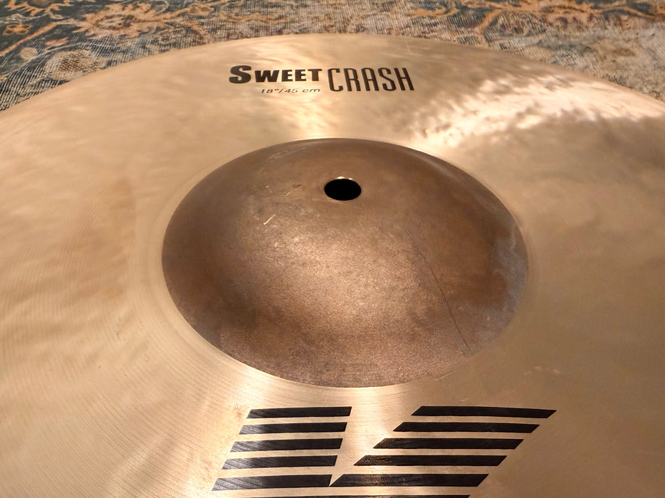Zildjian K SWEET CRASH 18” IMMACULATE Shape! 1286 g Dark Smooth DON’T Pay $450 For A Guess!