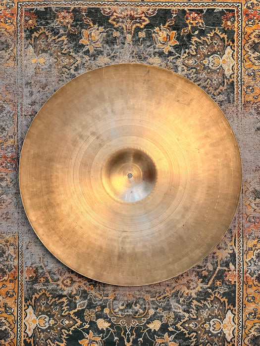 1960s Vintage Zildjian 22” BIG Light Complex Crash Ride 2844 g Hand Hammered Crashable