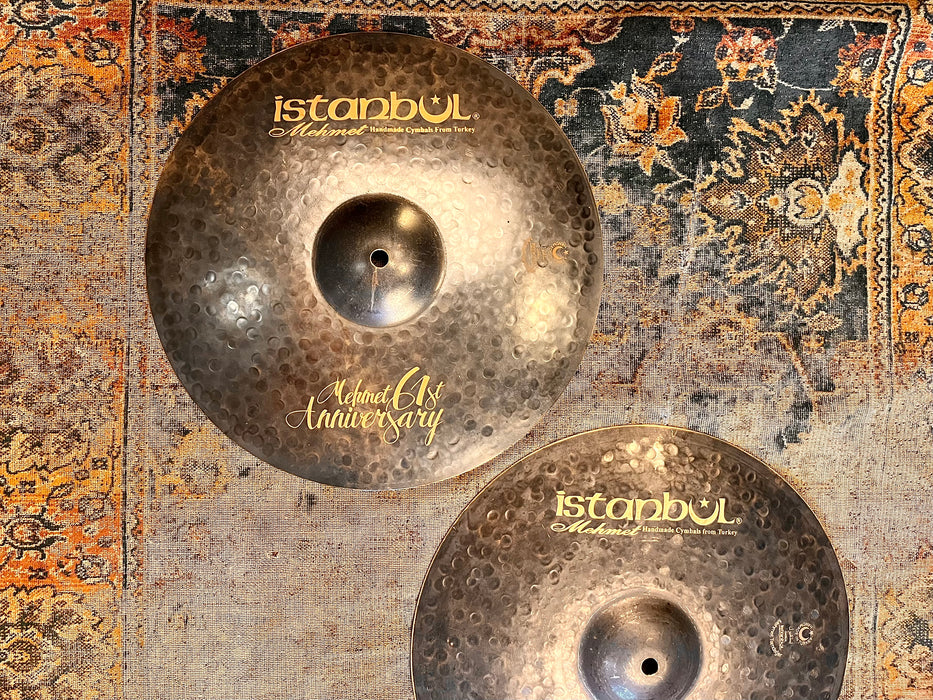 RARE Raw ISTANBUL Mehmet 61st Anniversary Vintage Series Hihats 14” 885 1105 g MINT Stunning