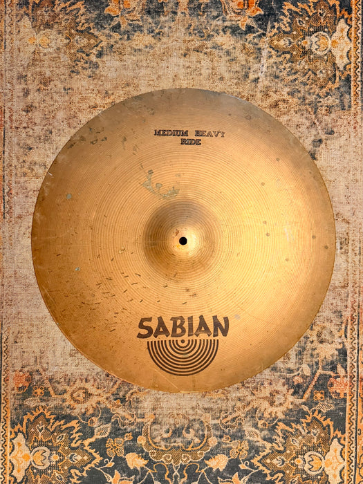 Vintage Sabian Hollow Logo MEDIUM HEAVY Ride 20” 2694 g DRY Stick Definition, Strong Bell Versatile
