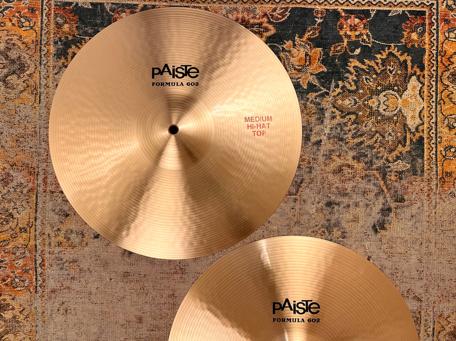 Immaculate PAISTE 602 15” Hihats 1020 1184 g Sound Amazing! DON’T Pay $800! PERFECT SHAPE!