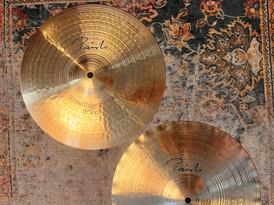 RARE Paiste SIGNATURE SOUND EDGE 13” Hihats CLEAN ULTRA CRISP! Discontinued! Amazing shape! 866 950 g