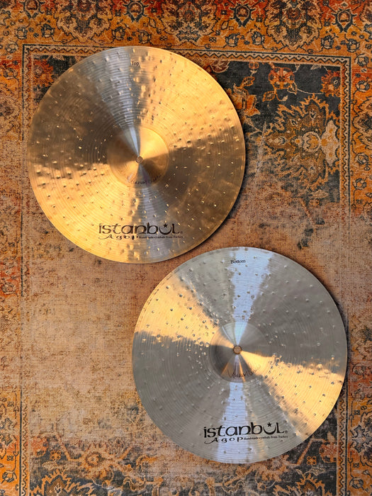 Istanbul AGOP MANTRA 15” Hihats IMMACULATE Shape! COMPLEX Light 15s”! 972 1154 g Harder To Find!