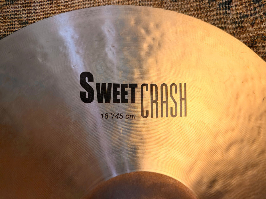 Zildjian K SWEET CRASH 18” A THIN ONE at 1280 g Glorious! CLEAN! DON’T Pay $420 For A Guess! Listen!