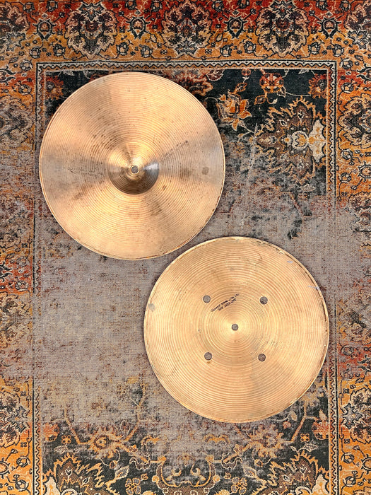 VINNIE COLAIUTA Vintage 1970s Zildjian QUICK BEAT 14” Hihats 1044 1412 g