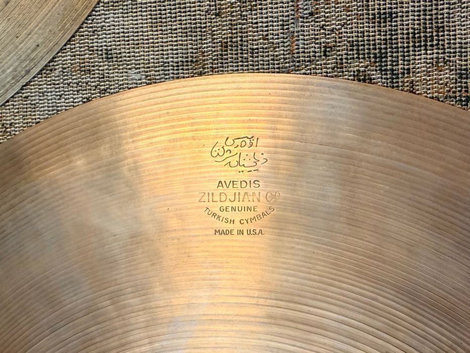 1960s Vintage Zildjian 14” Hihats PAPER THIN Light Very Complex Hand Hammered! 716 890 g