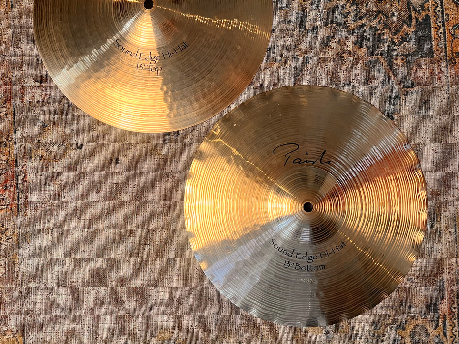 RARE Paiste SIGNATURE SOUND EDGE 13” Hihats CLEAN ULTRA CRISP! Discontinued! Amazing shape! 866 950 g