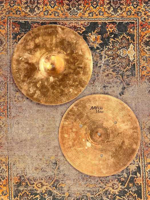 RARE ULTRA CRISP Sabian 14” FLAT Hihats 1046 1432 g Tight FAST QUICK Clean BRILLIANT