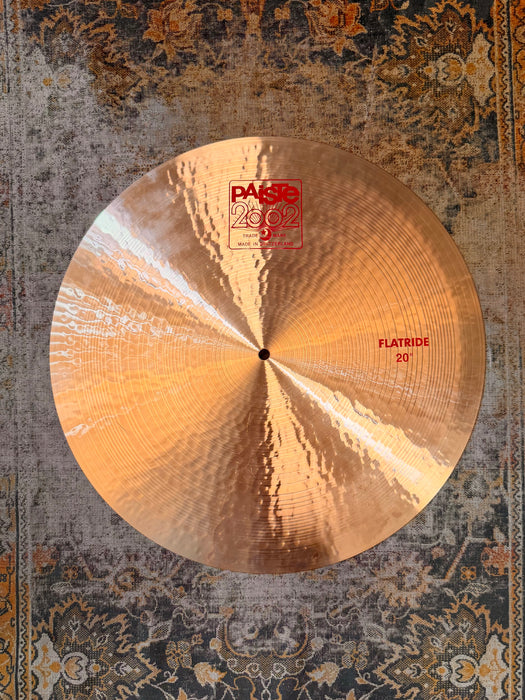 Paiste 2002 FLAT RIDE 20” SUPER CLEAN! GLASSY Chime-Like Controlled Definition! 2136 g