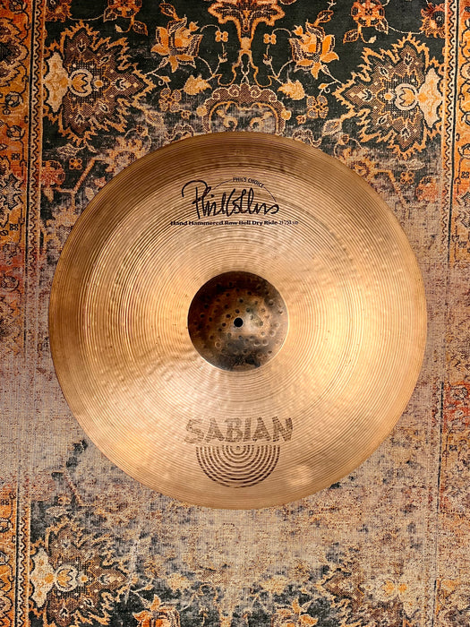 RARE Sabian PHIL COLLINS Signature Ride 21” 3300 g Raw Bell Dry Phil’s Choice! CLEAN! Has Original Bag