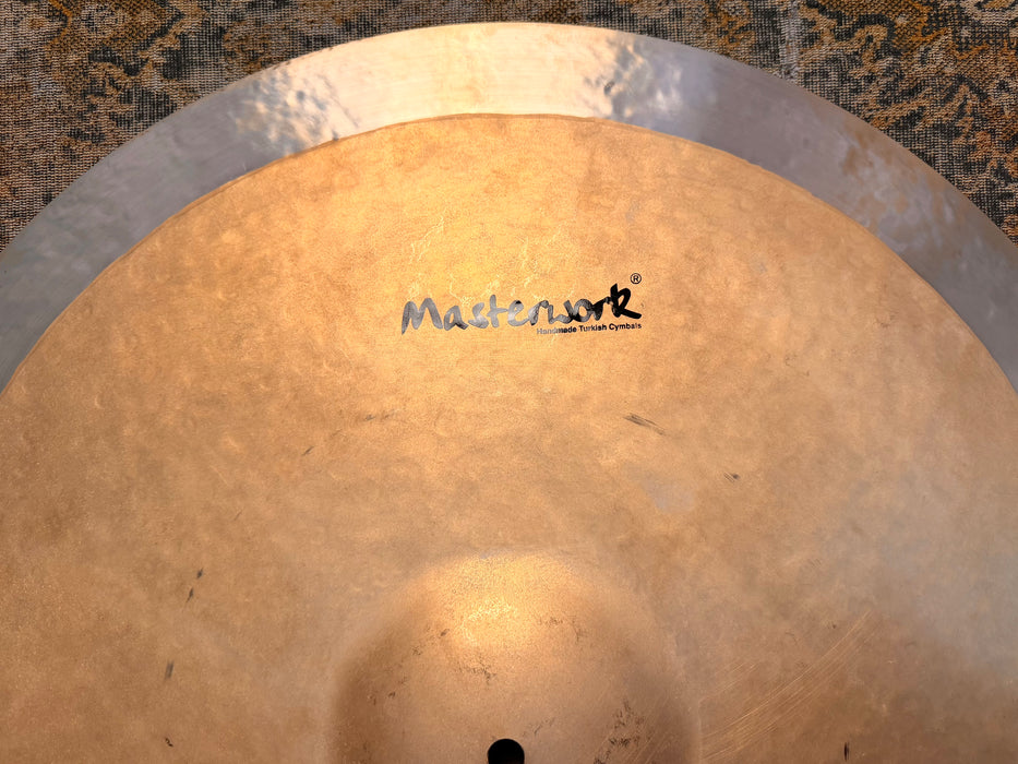 PAPER THIN 24”! Masterwork Crash Ride That is ONLY 2178 g VERY Light Complex Tone Sand Blasted Thin Lathe