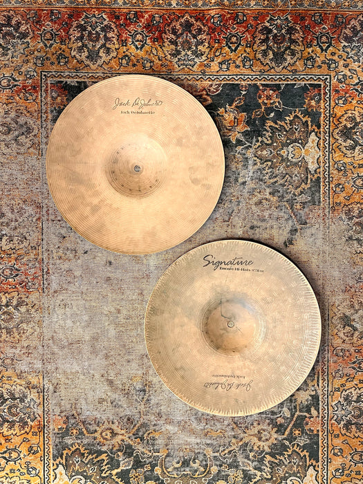 Sabian JACK DEJOHNETTE ENCORE Hihats 14” DRY ARTICULATE! Very Rare 1016 1498 g ICONIC!