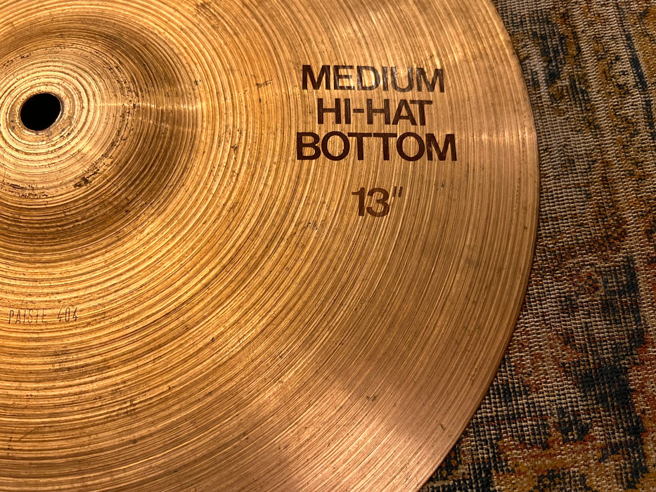 RARE VINTAGE Paiste 13” 404 ULTRA PAPER THIN Hihats 517 640 g YES 13s”!!