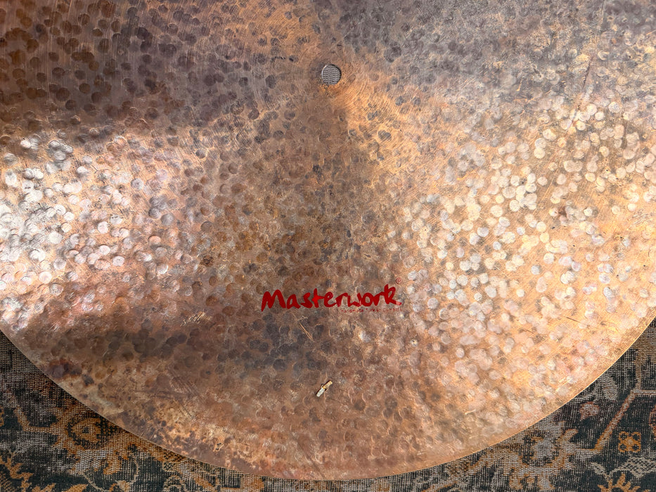 UNIQUE Masterwork 22” TURK Style FLAT RIDE w TAMBOURINE JINGLES Effects Ride 2574 g MINT! Sounds Awesome!