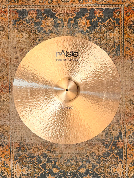 PAISTE Formula 602 Modern Essentials 22” CRASH 2514 g CLEAN Amazing Shape! Incredible. Why Pay $914?