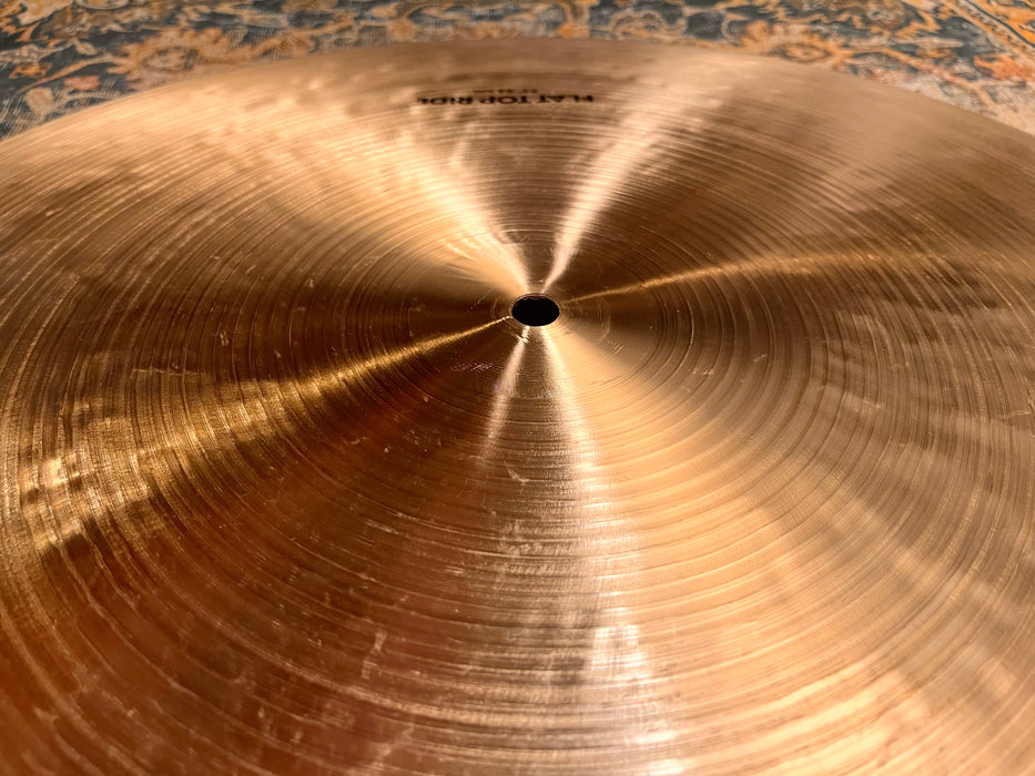 Rare 40 YR Old Vintage Zildjian K 22” Flat Ride 2912 g SUPER CLEAN!  FOCUSED CHIME-LIKE ATTACK
