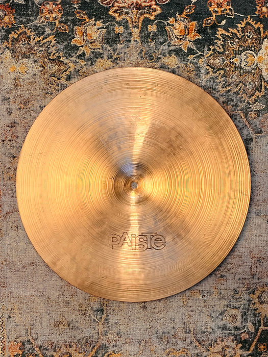RARE 1974 Vintage Paiste 2002 18” STAMPED MEDIUM 1472 g BONHAM! EARLY 2002