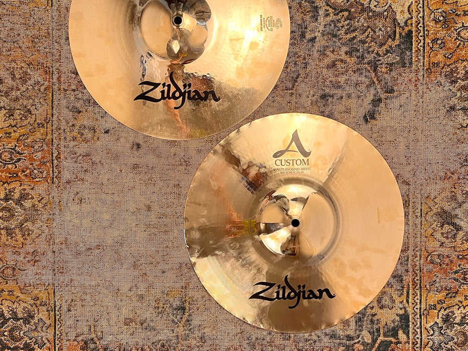 Zildjian MASTERSOUND 14” A Custom Hihats 954 1182 g IMMACULATE Shape! Dark Crisp! WHY PAY $540