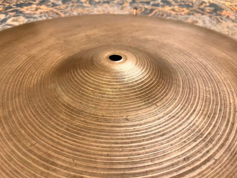 Vintage 1960s Zildjian LIGHT COMPLEX Ride 20” 2020 g Bendable! Sizzle STEEP Profile! Crashes Easily!