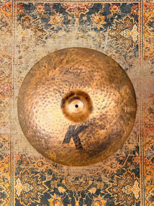 Zildjian K CUSTOM ORGANIC Ride 21” DRY Stick Attack! Great Articulation! Why Pay $580! 2517 g