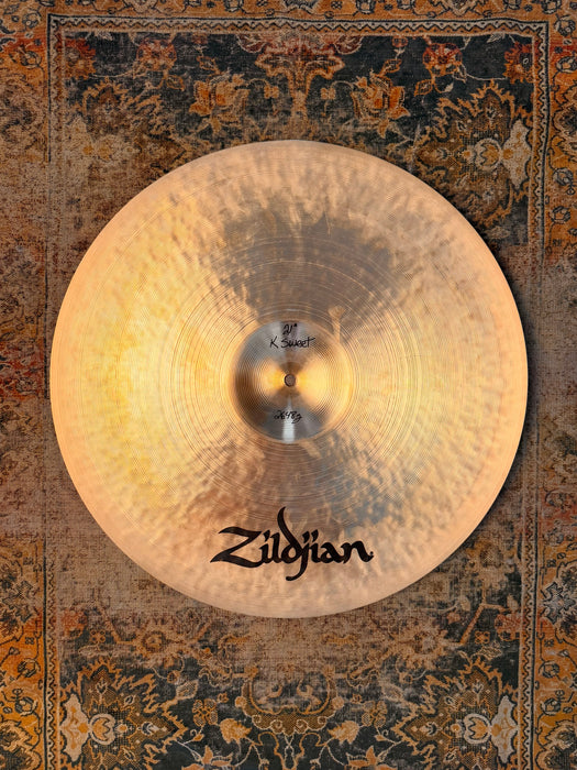 RARE Zildjian PROTOTYPE K SWEET 21” Ride SOLID Definition w/ HEAVIER Weight at 2648 g CLEAN