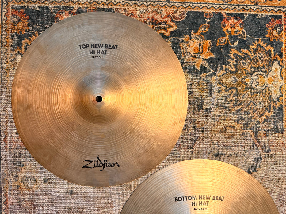 Zildjian 14” NEW BEAT Hihats CRISP CLEAN SEMI-DARK Tone 1012 1322 g Versatile! WHY Pay $480!!!