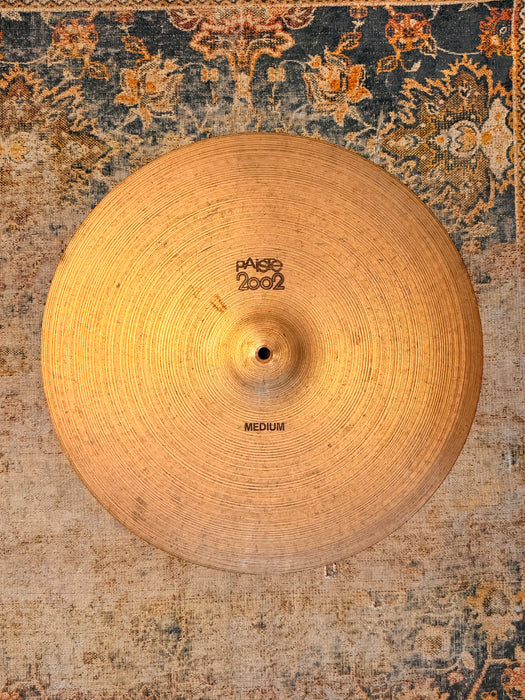 RARE 1978 Vintage Paiste 2002 FACTORY STAMPED MEDIUM 18” CRASH RIDE BONHAM ICONIC TONE 1430 g