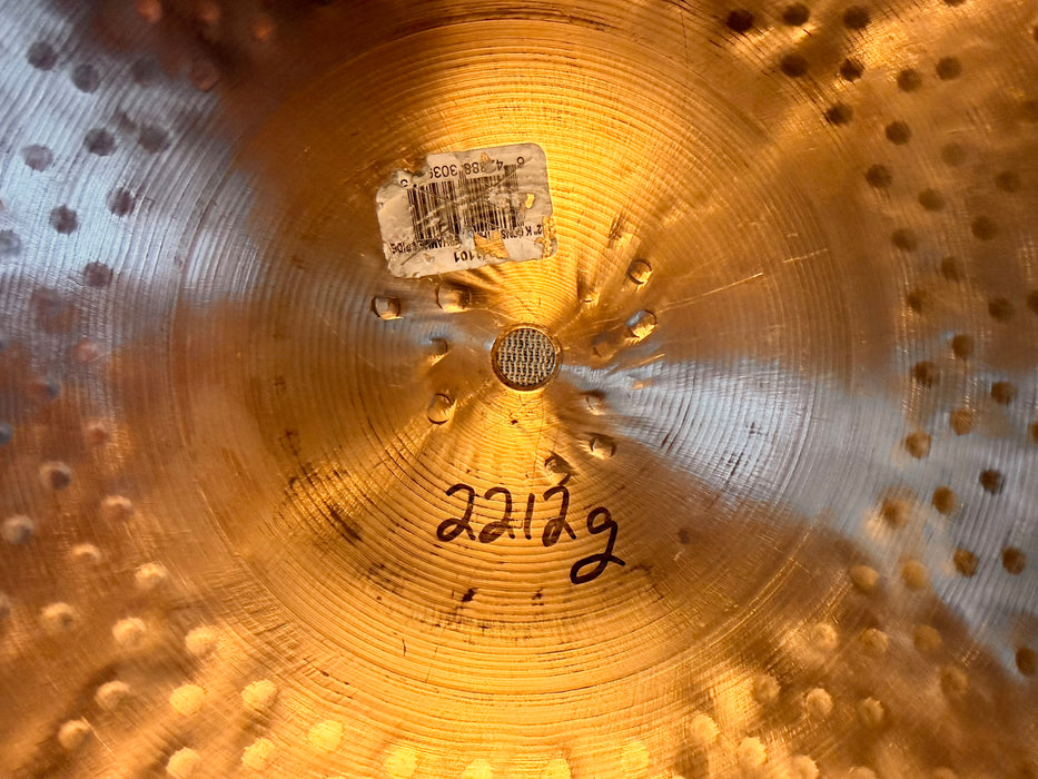Zildjian K CONSTANTINOPLE OVERHAMMERED THIN 22” Gorgeous LIGHT AIRY COMPLEX! 2212 g Discontinued???