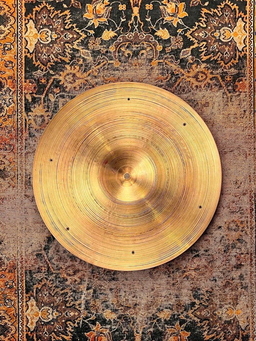 1950s VINTAGE Zildjian 18” Light Complex Crash Ride SIZZLE 1467 g  w Vintage ZILDJIAN Rivets