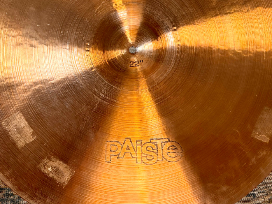 1978 Vintage Paiste 2002 Ride 22” FACTORY STAMPED! CLEAN! THE ORIGINAL! 2972 g WHY PAY $560?