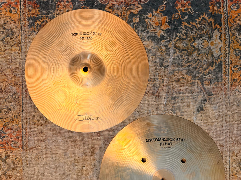ULTRA CRISP Tight Zildjian Earlier QUICK BEAT 14” Hihats 1254 1534 g Insanely CLEAN Tone