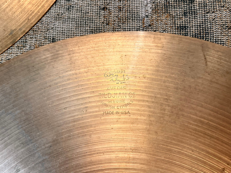 Ultra PAPER THIN 1950s Vintage Zildjian 14” Hihats 662 716 g LIGHT WHISPY! GORGEOUS!