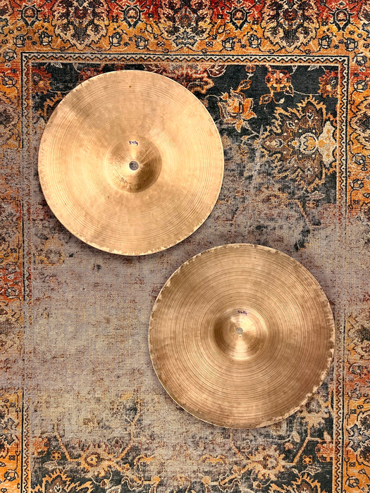 Vintage Zildjian ISTANBUL K HIHATS RARE 13s” PAPER THIN 540 560 g FROM 1940s! Dry Complex