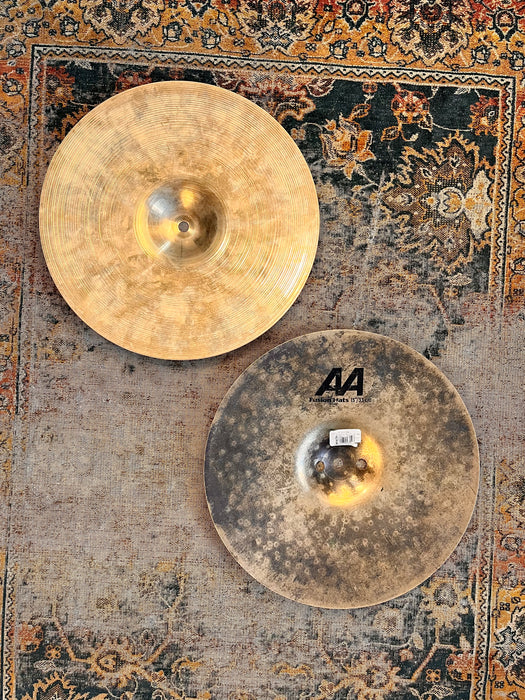Sabian FUSION 13" Hihats 870 1576 g K/Z style CLEAN CRISP TONE! Brilliant FINISH AA