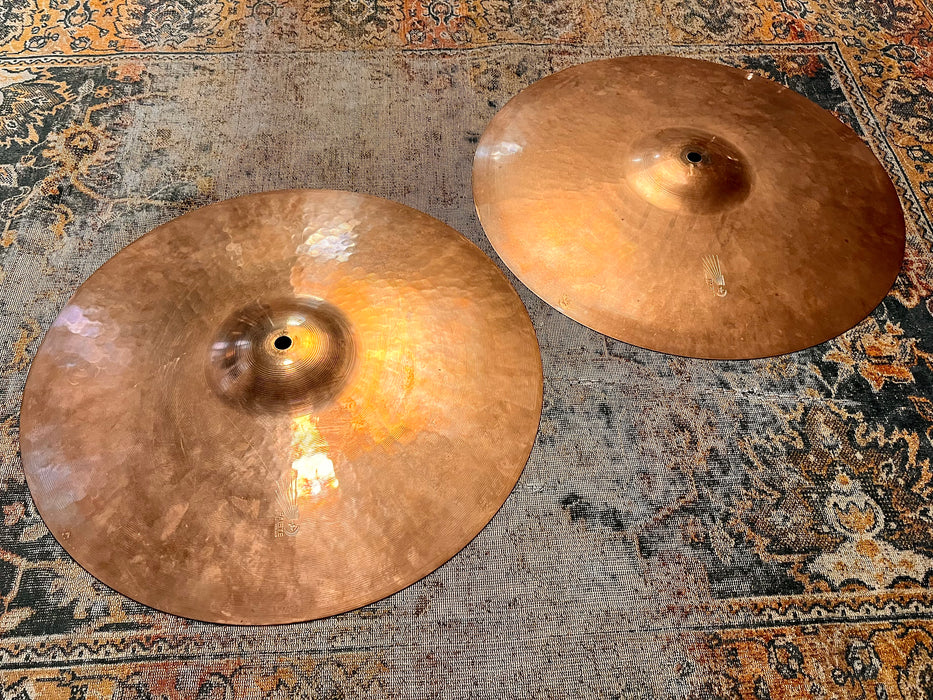 ULTRA RARE Vintage PAISTE ORIGINAL GIANT BEAT 15” Hihats 914 1040 g PRE SERIAL White Label! Bonham