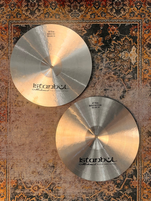 GLOWING WARM ISTANBUL Mehmet Traditional Hihats 14” 1060 1234 g IMMACULATE! Gorgeous Hats