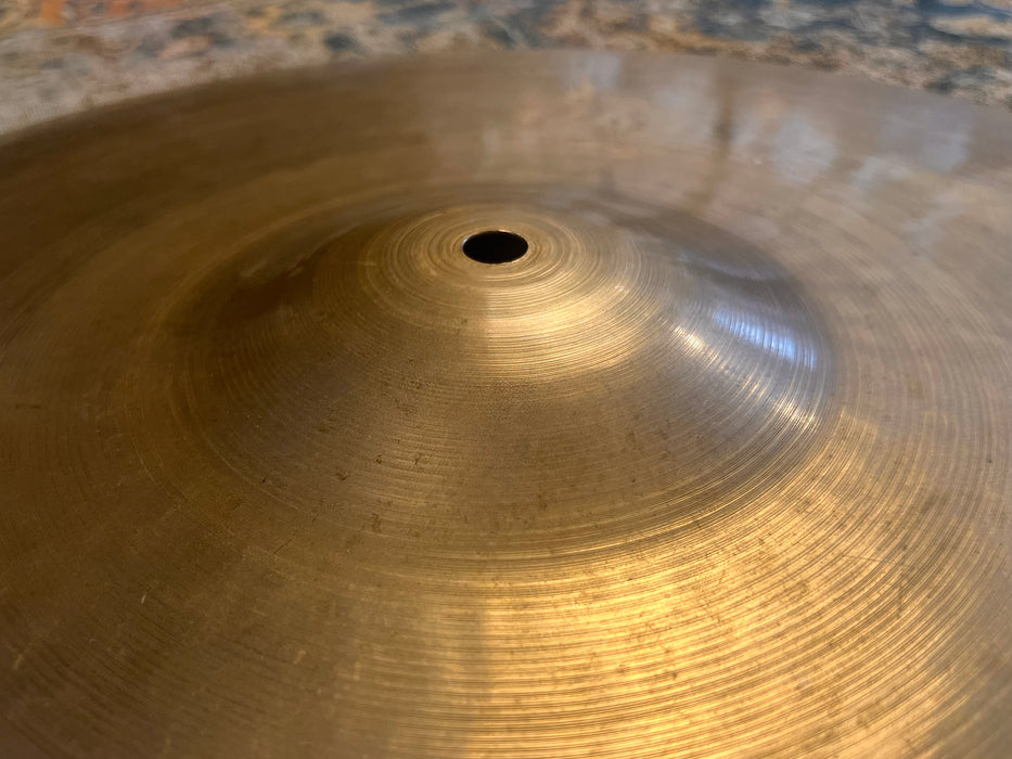 Rare DARK SEMI-DRY Vintage Zildjian EARLY 1950s Block Stamp 18” Ride 1582 g