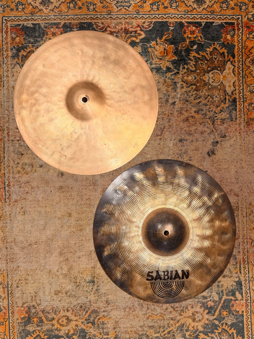 Unique Sabian PROTOTYPE VAULT TOUR HHX Hihats 14” Top Lathed Bottom Ralph Peterson Signature 748 1208 g