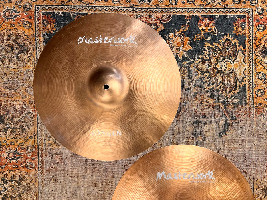 MASSIVE 16” LIGHT COMPLEX Pre Aged Masterwork Hihats 1022 1203 g PERFECT