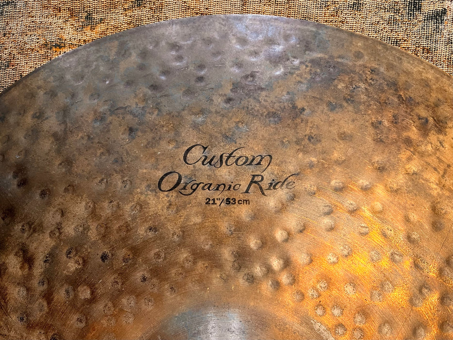 Zildjian K CUSTOM ORGANIC Ride 21” THINNER ONE! 2412 g CLEAN! RAW TOP & BRILLIANT UNDERSIDE! Why Pay $540?
