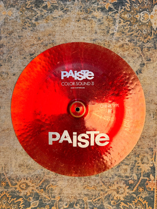 THE ORIGINAL Vintage PAISTE COLORSOUND 5 China Type 18" 1294 g QUICK Semi-Dry Attack