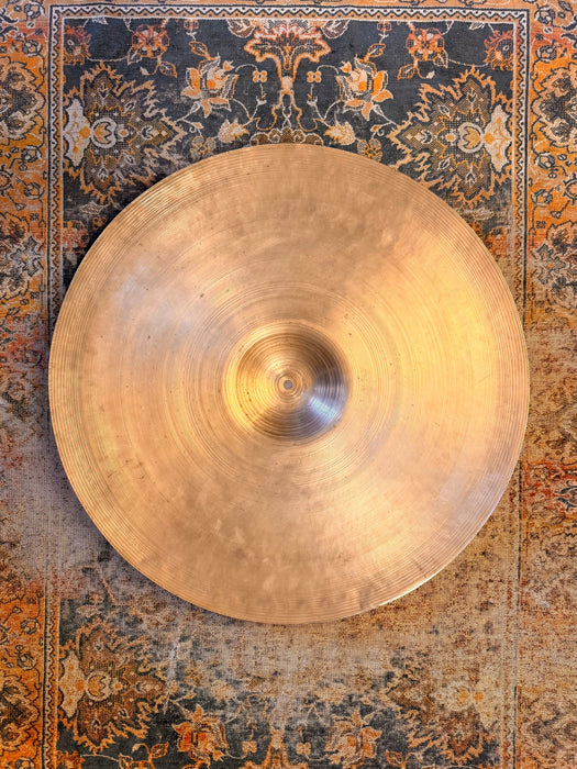 Rare 1940s Vintage Zildjian TRANS STAMP 22” THIN Crash Ride 2576 g Gorgeous Hand Hammered GEM!