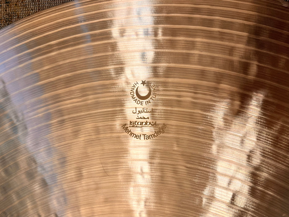 Ultra Warm ISTANBUL Mehmet Nostalgia 70s 21” Ride ONLY 2024 g Super Crashable! GLOWING Tone