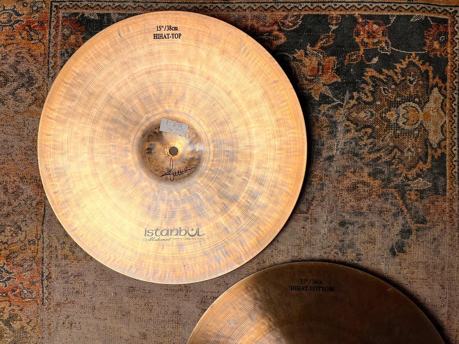 ISTANBUL Mehmet TONY WILLIAMS Hihats 15” 1128 1324 g IMMACULATE! GORGEOUS! Dark! RARE