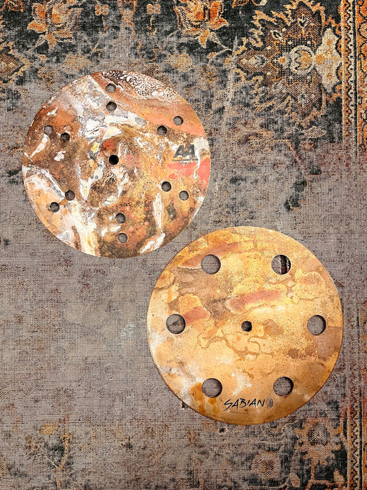 Sabian COMPRESSION STAX 10” Effects Hihats 396 344 g RAW AA TIGHT Complex EFX! SICK HATS Discontinued