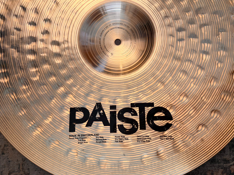 RARE PAISTE Signature 22” DRY HEAVY Ride DANNY CAREY! 3805 g ICONIC 22”! COLLECTIBLE
