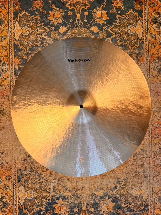 GLORIOUS GLOWING 24” Masterwork Paper Thin Jazz Master Crash Ride 2482 g Sizzle